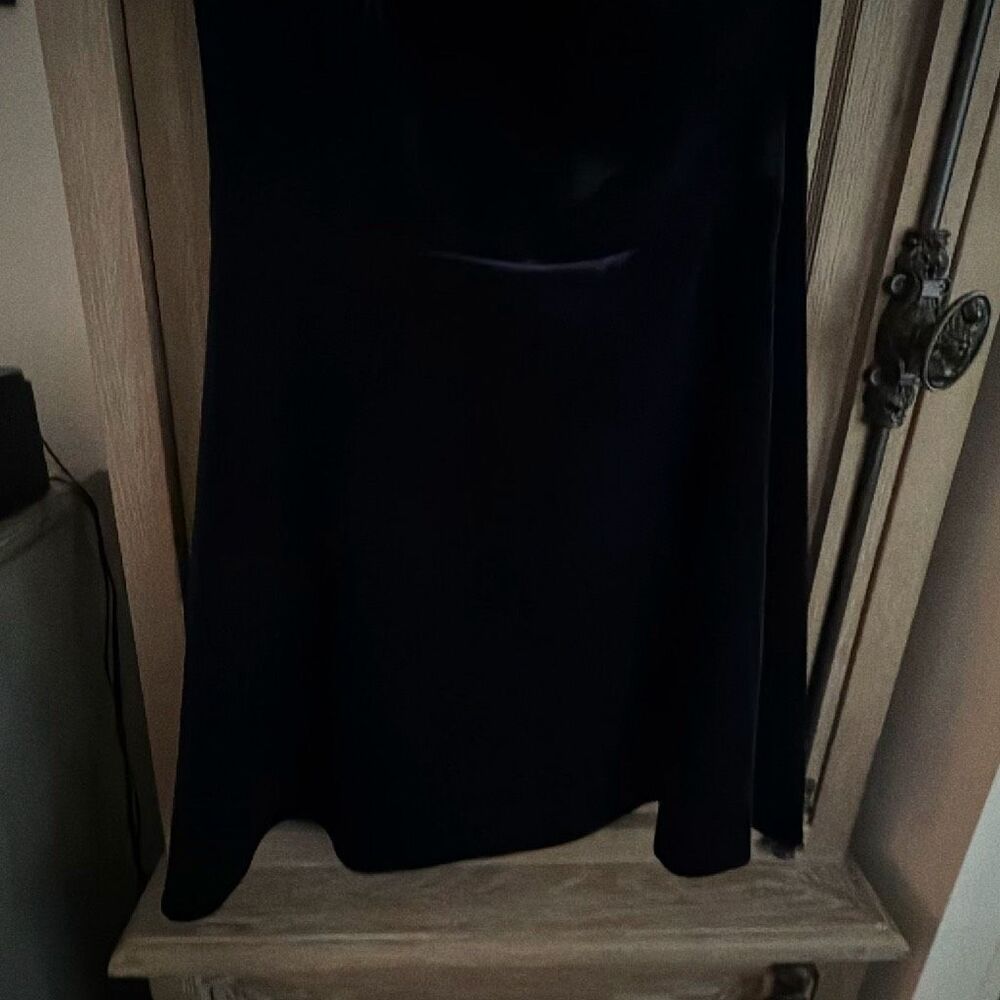 Sandro Velvet Dress Navy size 3 - Picture 6 of 11